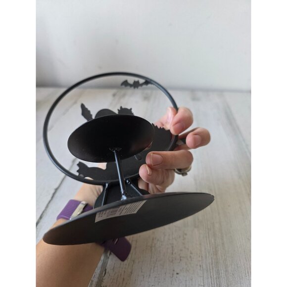 Joelson metal cat tree candle holder votive of Halloween decor - Picture 4 of 7